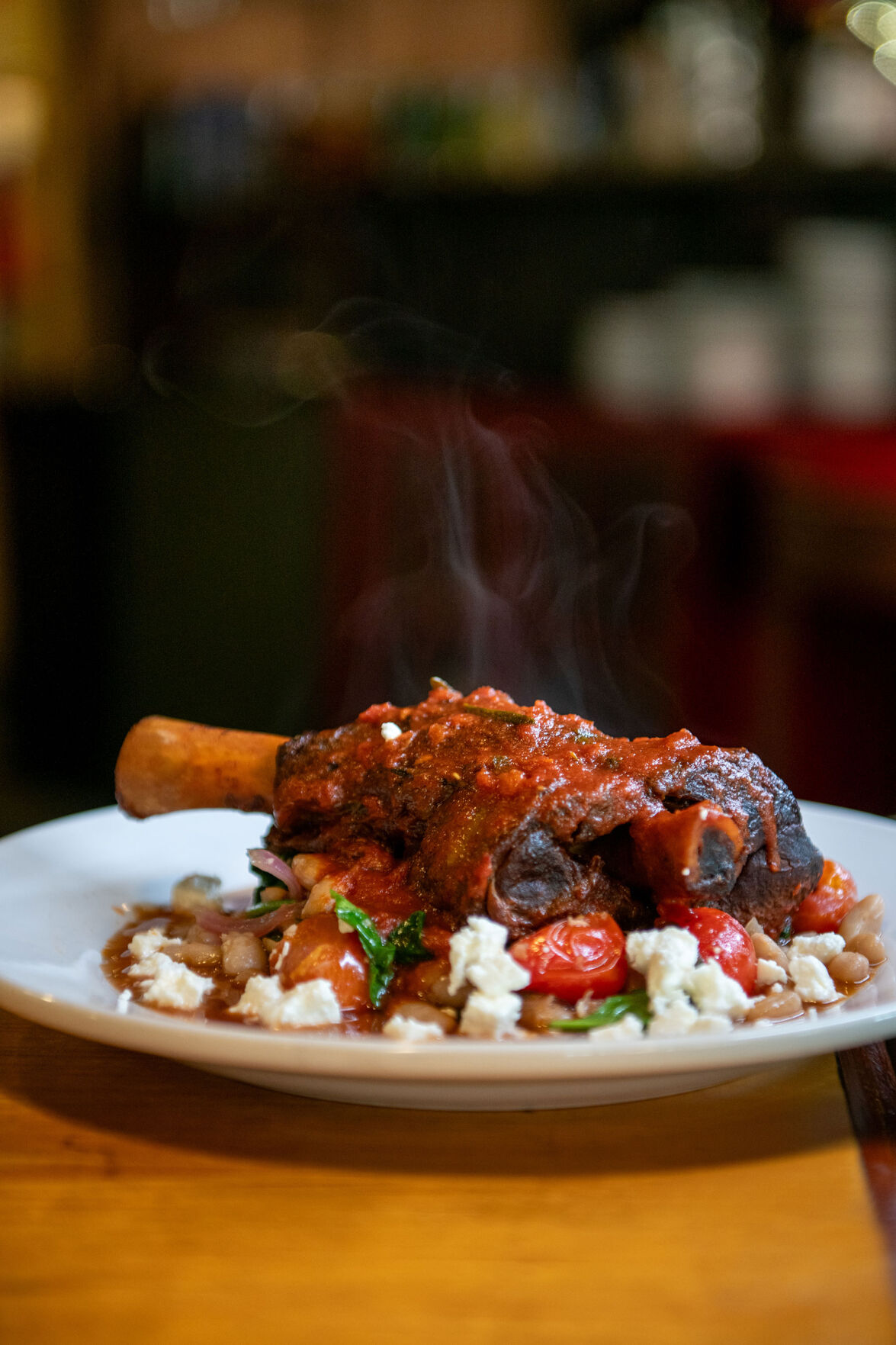 Lamb shank toscana at Caffe Nonna